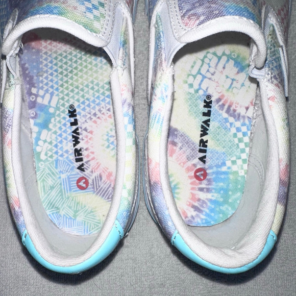NWOB (Display) Women’s Size 8 1/2M Airwalk Ride-J Slip One Sneaker Shoes Tie Dye - Picture 7 of 8